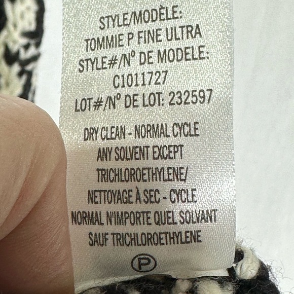 Theory Tommie P Womens Black White 100% Soft Wool Sweater black & white - small - Picture 7 of 7